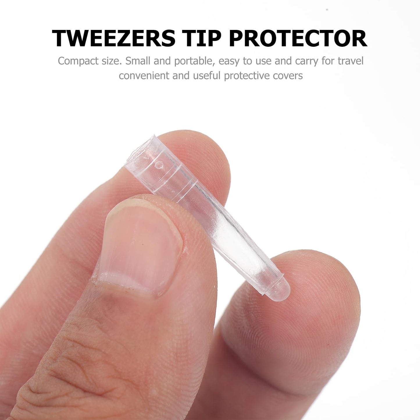 iplusmile 200pcs Tweezers Cover Sleeve Non-Slip Silicone Tip Covers Non-Shown Non-Skid Slip Tips Protector Forceps
