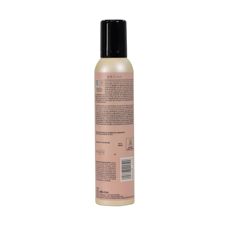 Davines Volume Boosting Mousse - Lightweight Hair Styling Foam | 8.43 Ounce