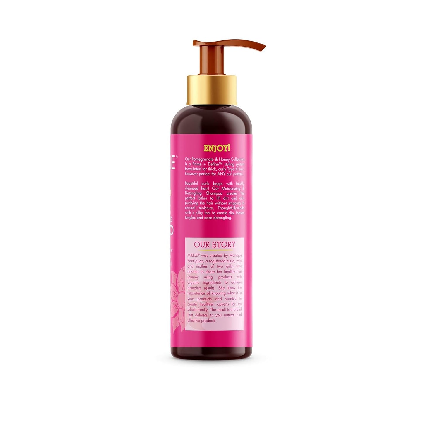 Mielle Organics Pomegranate & Honey Shampoo - Moisturizing Curly Hair Cleanser with Honey & Babassu Oil | 12 Fl Oz