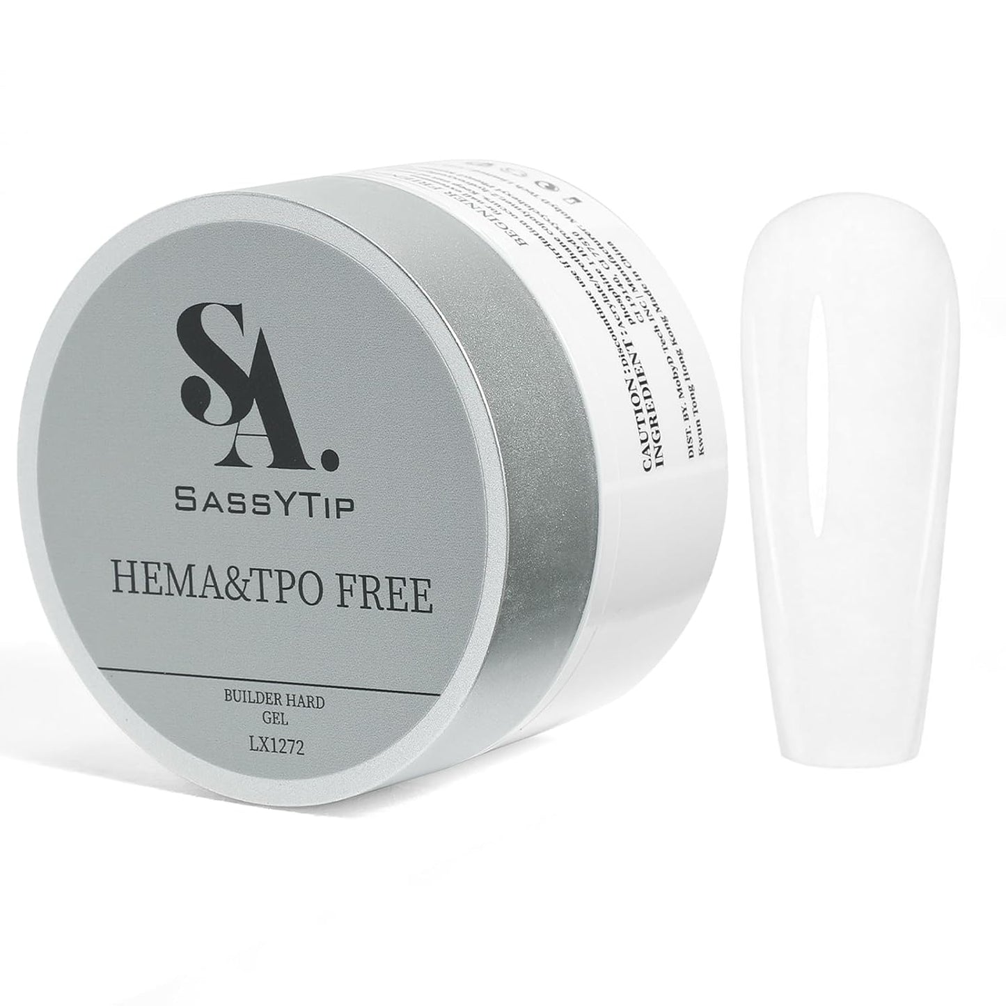 HEMA TPO Free Builder Hard Gel - Allergy-Friendly Nail Gel for DIY & Professional Use | 30g, 7 Shades Available - Tickled Pink