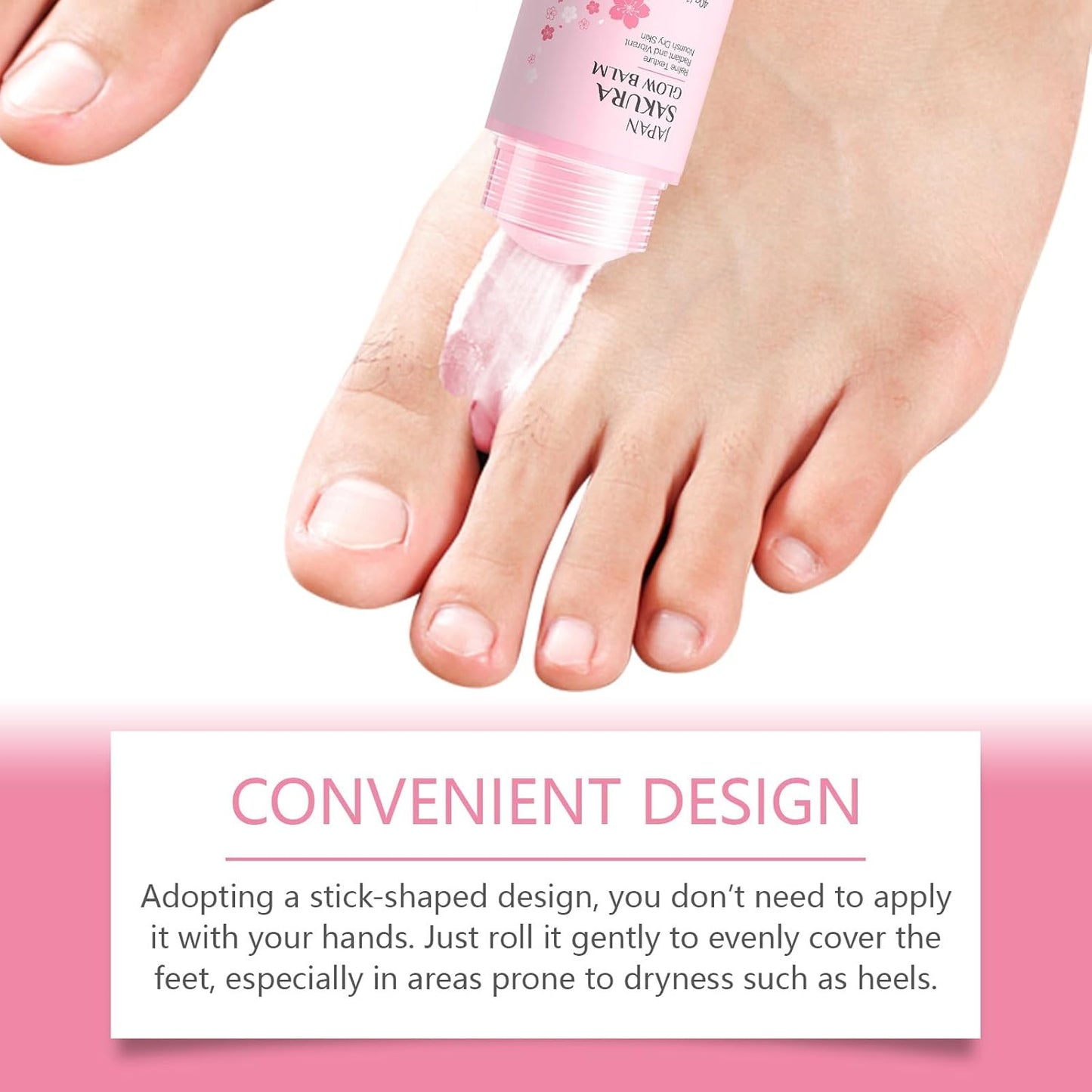 Sakura Foot Heel Stick - Deep-Repair Anti-Aging Balm for Dry Cracked Feet | 1pc