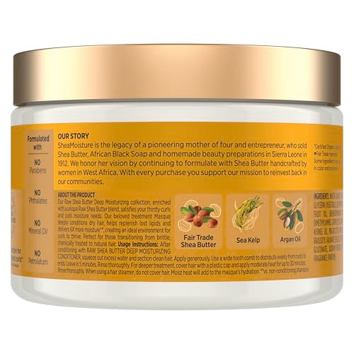 SheaMoisture Raw Shea Butter Deep Moisturizing Hair Masque 11.5 oz