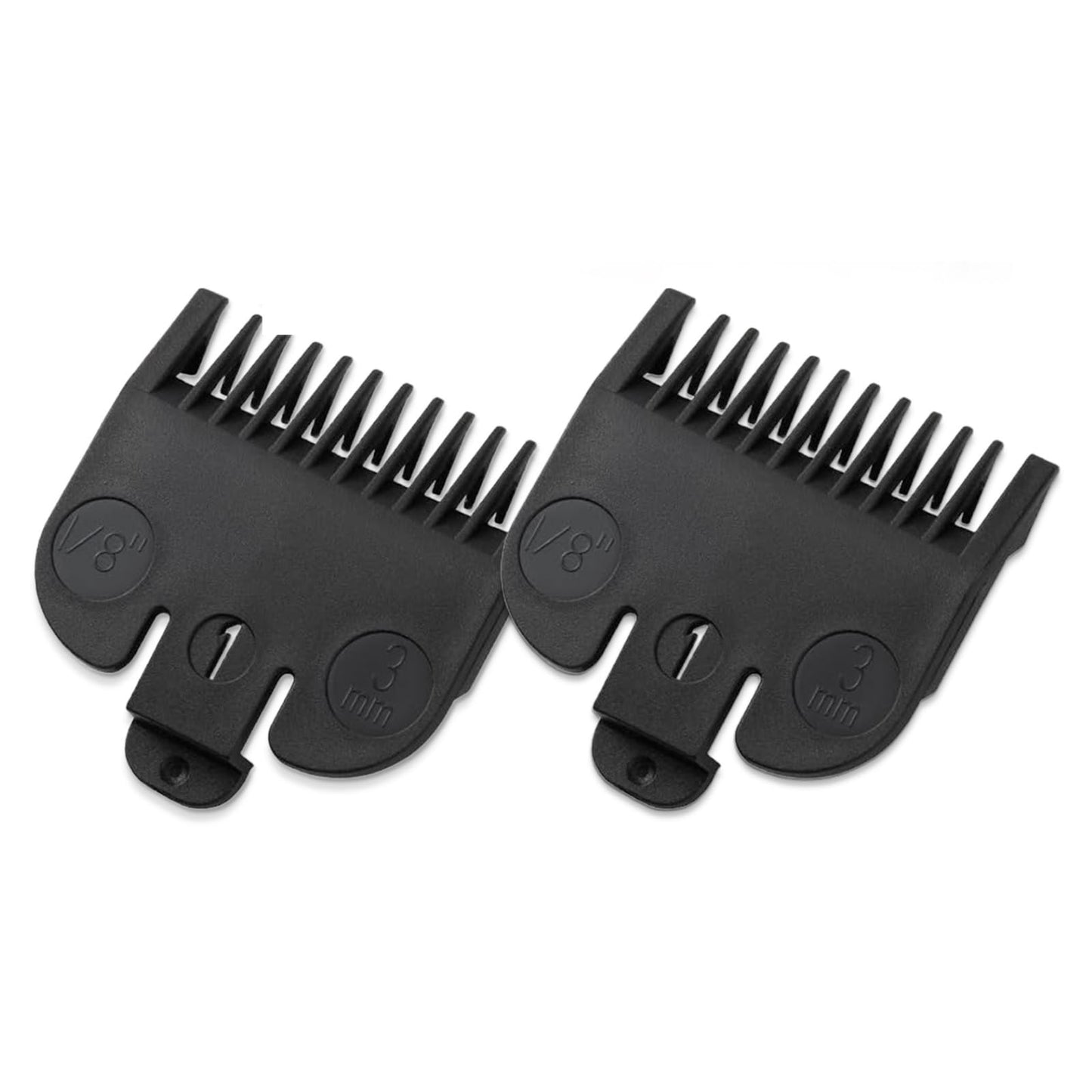 For Wahl #1 Guide Comb Attachment 1/8"(3.0 mm), Replacement Guide Comb Compatible with Wahl clipper guards set Hair Clipper and Trimmer,Cutting Guard Attachment Model 3114-001,Black(2 Pack)