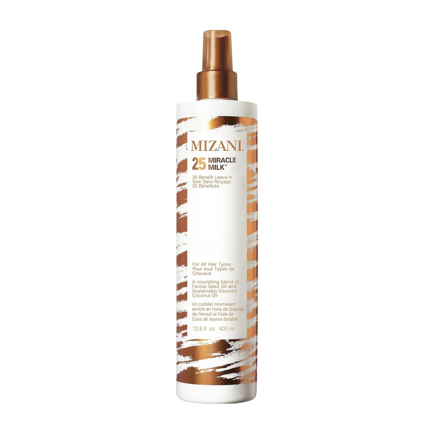 Mizani 25 Benefit Miracle Milk - Leave-In Conditioner for Curly Hair | Coconut Oil, Anti-Frizz, Paraben-Free