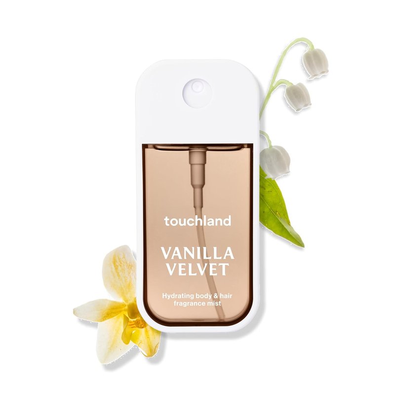 Touchland Body & Hair Fragrance Mist - Vanilla Velvet Scent, 2 FL OZ | Luxurious Hydration