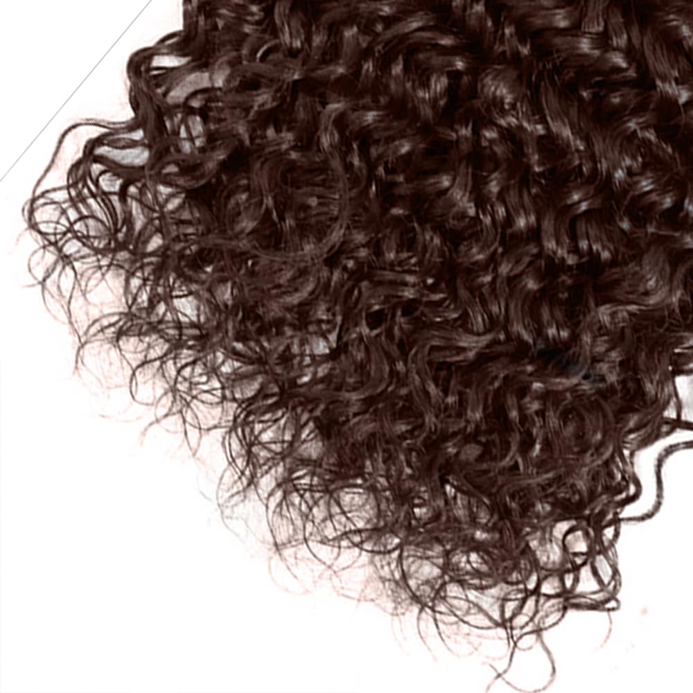 26 28 30 Inch #4 Brown Bundles Human Hair Water Wave 3 Bundles Brazilian Remy Hair 50 Grams/Bundle 10A Grade Unprocessed Virgin Hairs Chocolate Brown Bundle Weaves Extensions