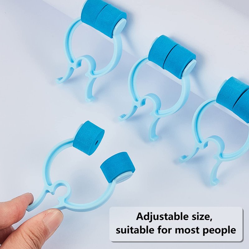 Frienda Professional Nose Stop Clips Plastic Foam Nosebleed Stopper Clips for Adults Accidental Emergency Condition Swimming(60 Pcs,Blue,Standard Size)