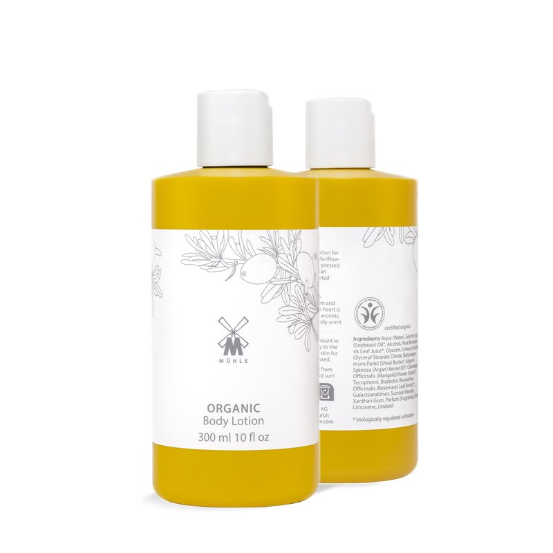MÜHLE Body Lotion | Natural Moisturizer with Aloe Vera, Rosemary & Shea Butter | For All Skin Types | 250mL (8.45 oz) Bottle