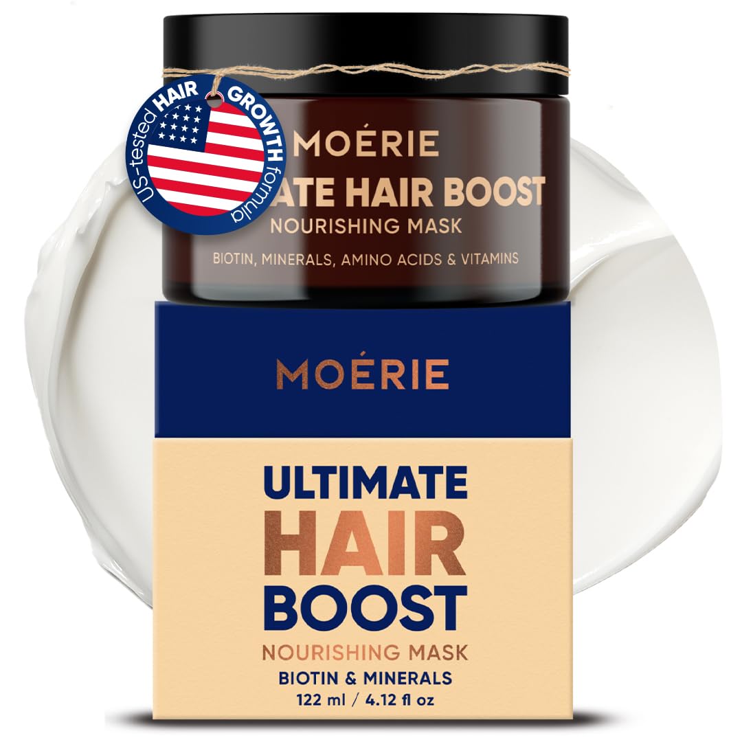 Moerie Hair Growth & Repair Mask | Vegan Hair Loss Treatment for Thicker, Fuller Hair - Paraben & Silicone Free