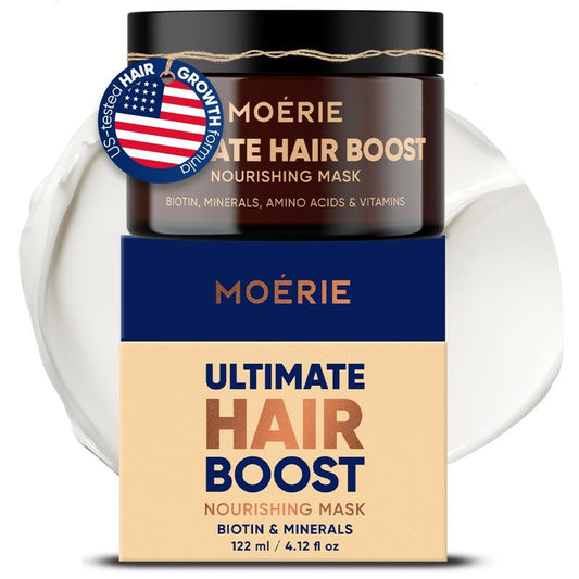 Moerie Hair Growth & Repair Mask | Vegan Hair Loss Treatment for Thicker, Fuller Hair - Paraben & Silicone Free
