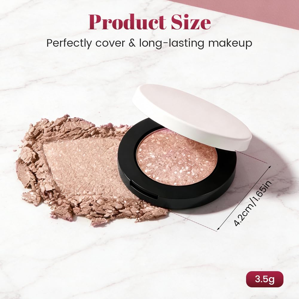 Multicolor Metallic Eyeshadow - Luminous Foil Finish, Buildable & Waterproof | Rose Gold