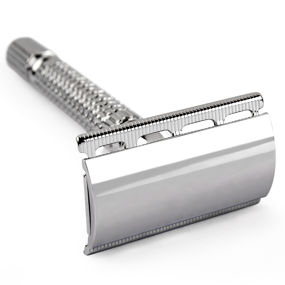 Qshave - Men or Women Short Handle Classic Double Edge Lighter Travel Safety Shaving Razor, 1 Pc
