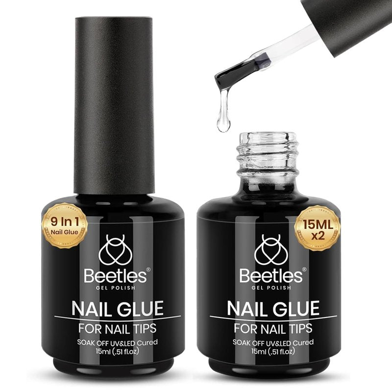 Beetles Protein Nail Dehydrator - 3-in-1 HEMA-Free Primer & Gel Glue | 15ml, Enhances Adhesion & Removes Excess