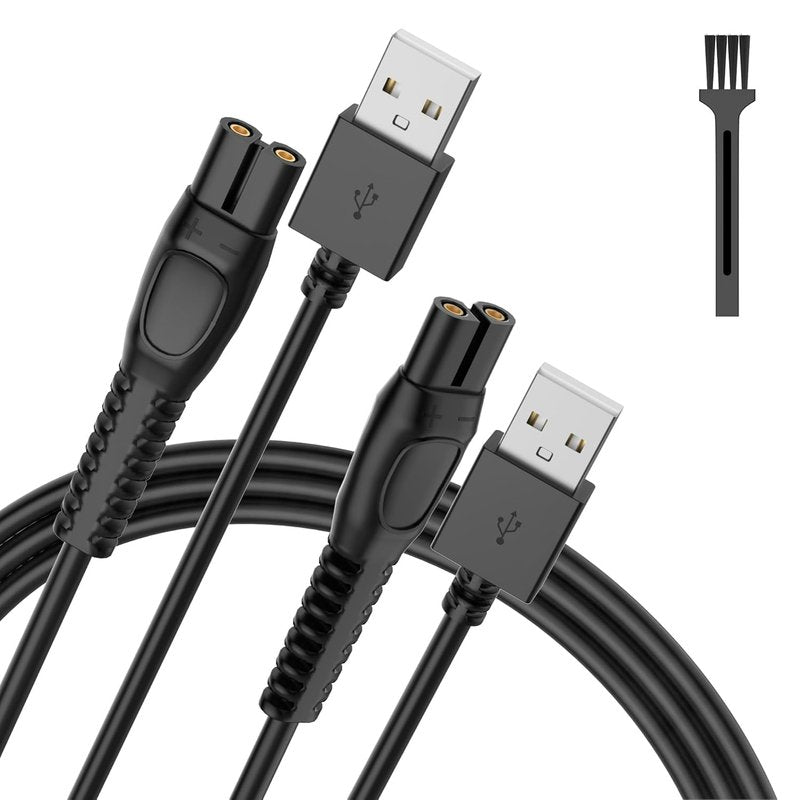 IBERLS 2-Pack 5V Cord Charger Compatible with Phillips Norelco One Blade 360 MG5910, MG7910, 2400, 3600, MG9510, X5006, PQ888, 5V Charging Shaver Cable
