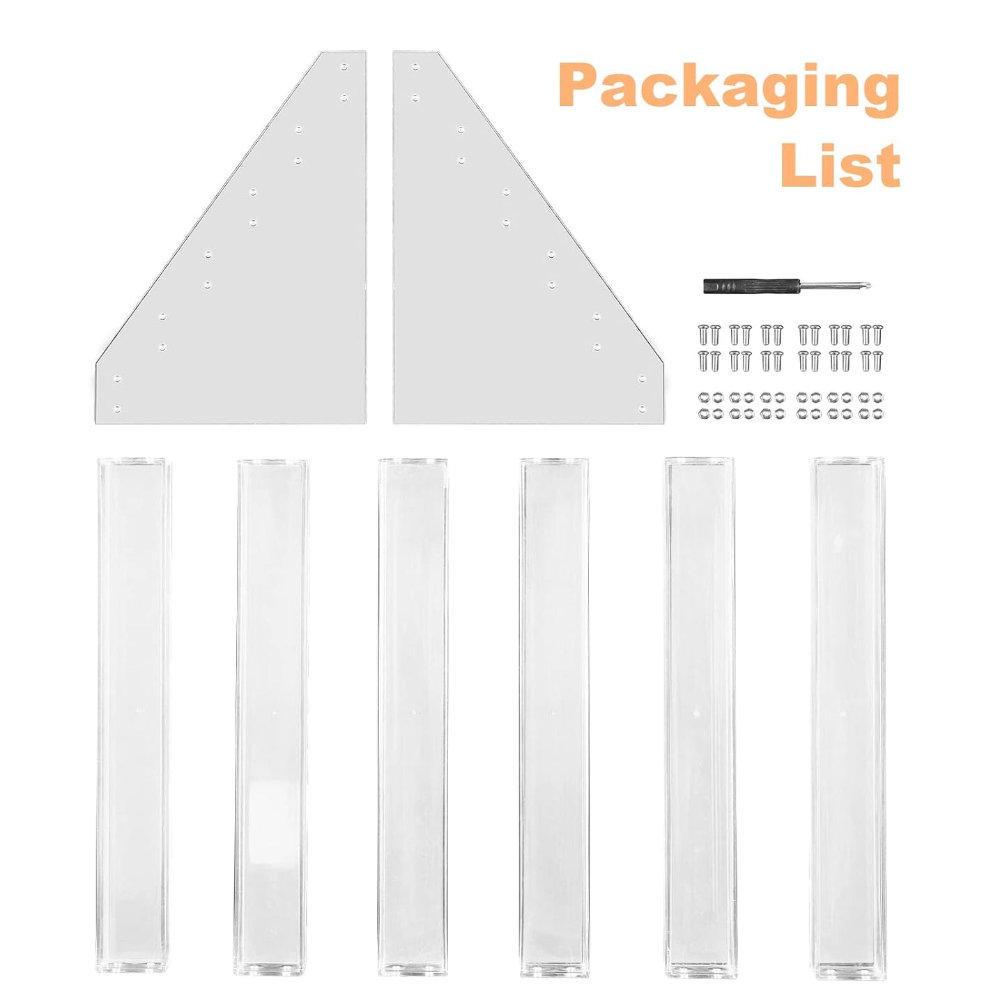 Acrylic Nail Polish Organizer Rack - 6 Tier Gel Polish Holder & Display Shelf | Holds Up to 72 Bottles