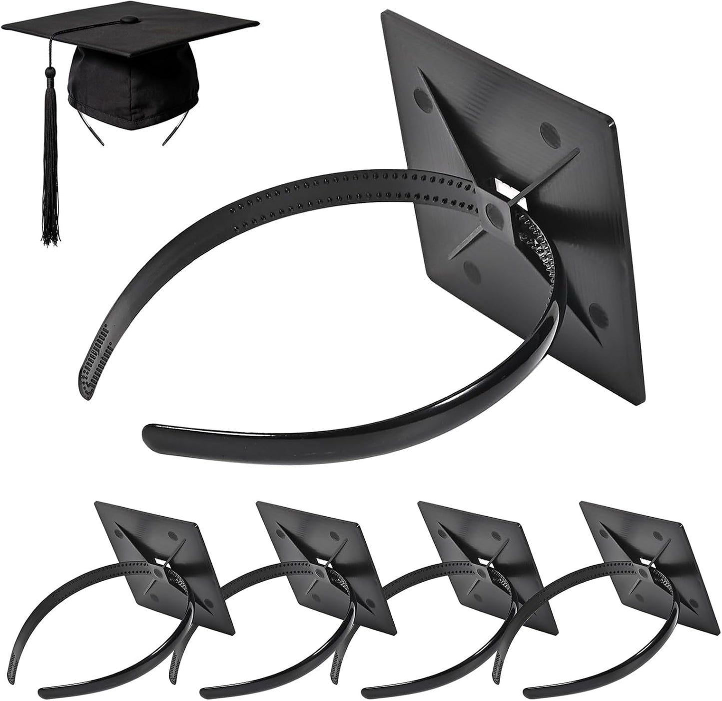 Graduation Cap Headband - Secure Hairstyle | Anti-Fall Design for Graduates & Students