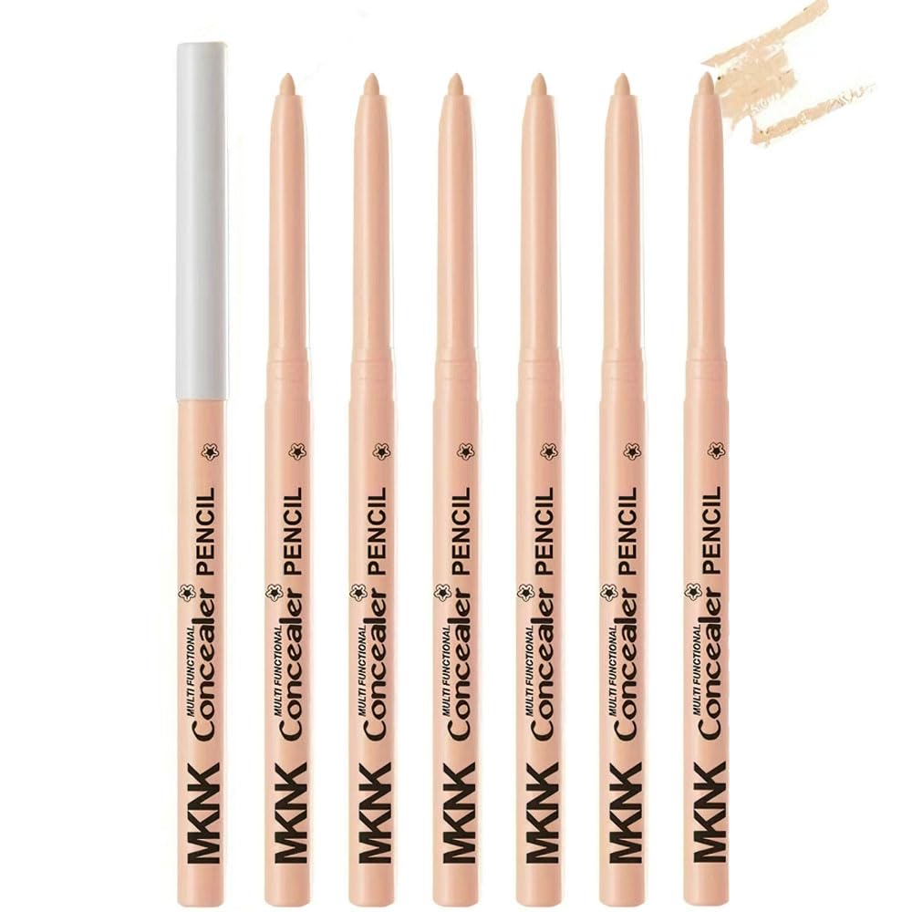 Retractable Creamy Eyeliner & Eyeshadow Sticks - Ultra Pigmented Matte Finish | 4 Pcs in Black, White, Brown, Blue, Purple, Green, Gray
