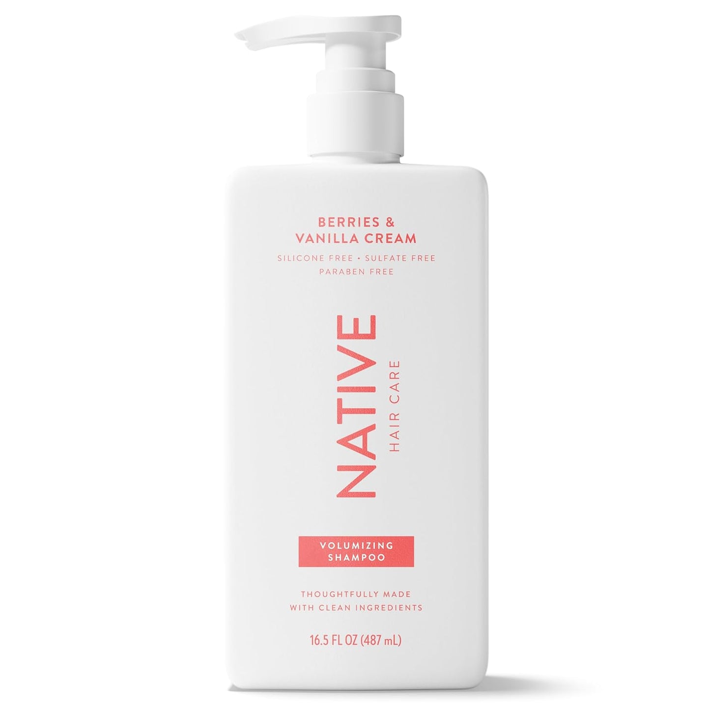 Native Volumizing Shampoo - Berries & Vanilla Cream | 16.5 fl Oz for Full-Bodied Hair