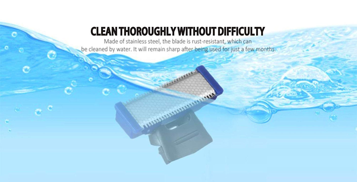 Replacement Heads for Electric Shaver Cleaning Trimmer Head Solo Trimmer Replacement Cutter Head Hybrid Razors Blades (Pack of 6)