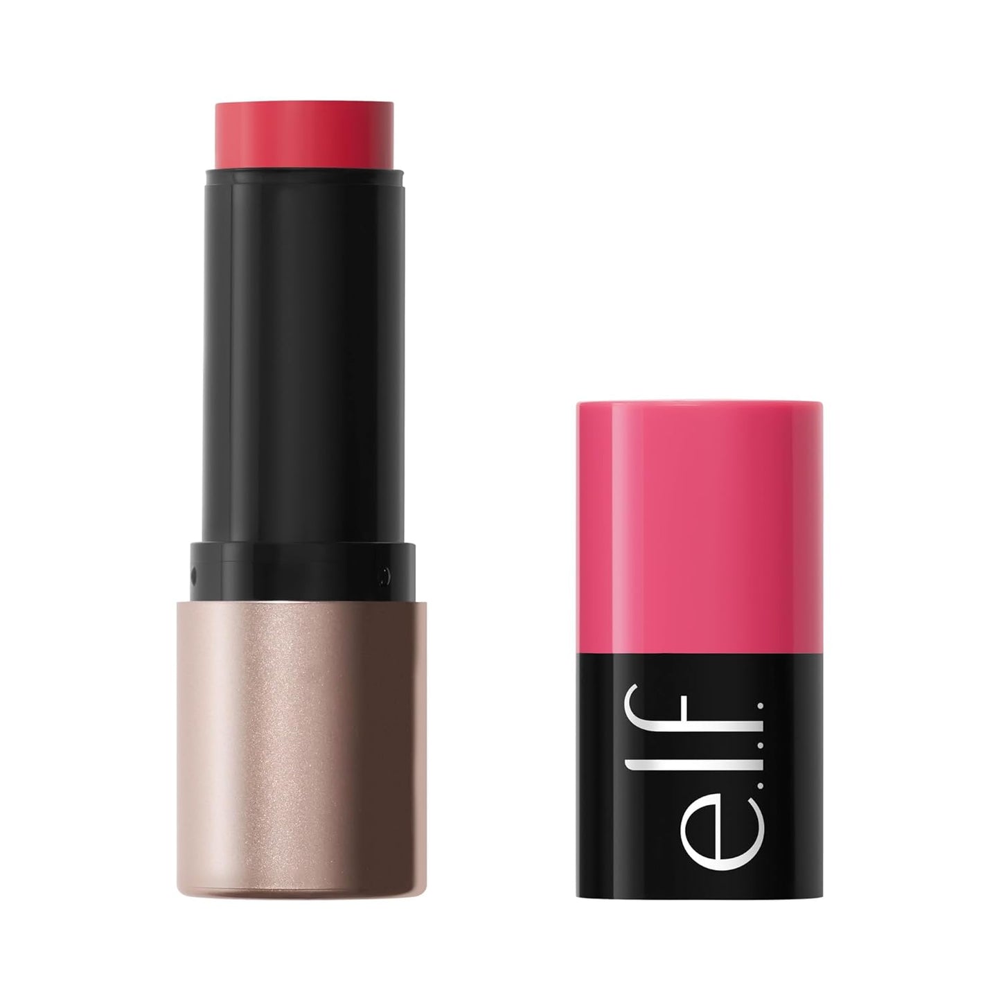 e.l.f. Soft Glam Cream Blush Stick - Buildable Vegan Blush for Natural Flush | Pink On It, Satin Finish