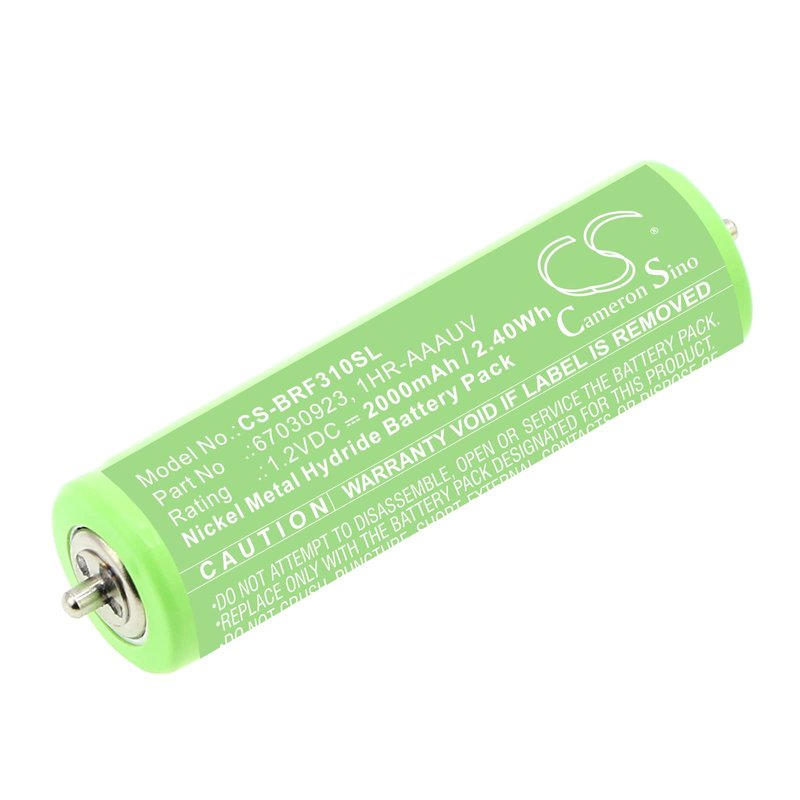 FITHOOD Battery Replacement for Braun 310S-3 5729 4740 5723 5876 5413 5884 HR-AAUV 67030923 1HR-AAAUV 67030165 7030923 67030834 (2000mAh/1.2V)