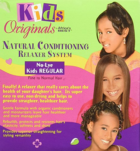 Kids Organic Conditioning Relaxer System for Hair Straightening - Gentle & Organic
