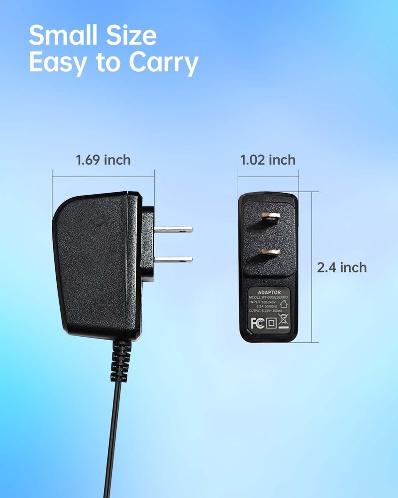 Naubluvo 14.4V Charger Replacement for Bissell Pet Hair Eraser Vacuum, Charging Cord Compatible with Bissell 2390 2390A 23903 2284 2284W Cordless Handheld Vacuum, 5.9FT/ 1.8M Power Supply