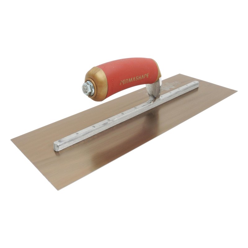 MARSHALLTOWN DuraFlex Finishing Trowel, 14 x 5 Inch, 11 5/8 Inch Mounting, DuraSoft Handle, Made in the USA, Plaster and Drywall Finishing Tools, 4683DFDL