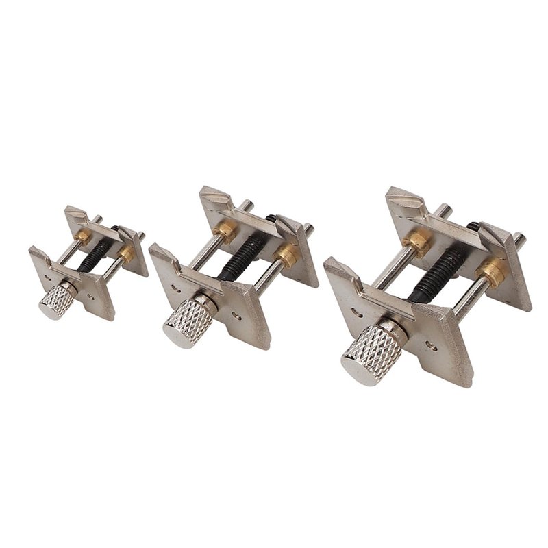 Cunyuer Watch Movement Holder, 3 PCS Metal Reversible Watch Movement Holder, Watch Repair Tool for Movement or Work with Mounted Dials, 1.8/1.5/1 inch