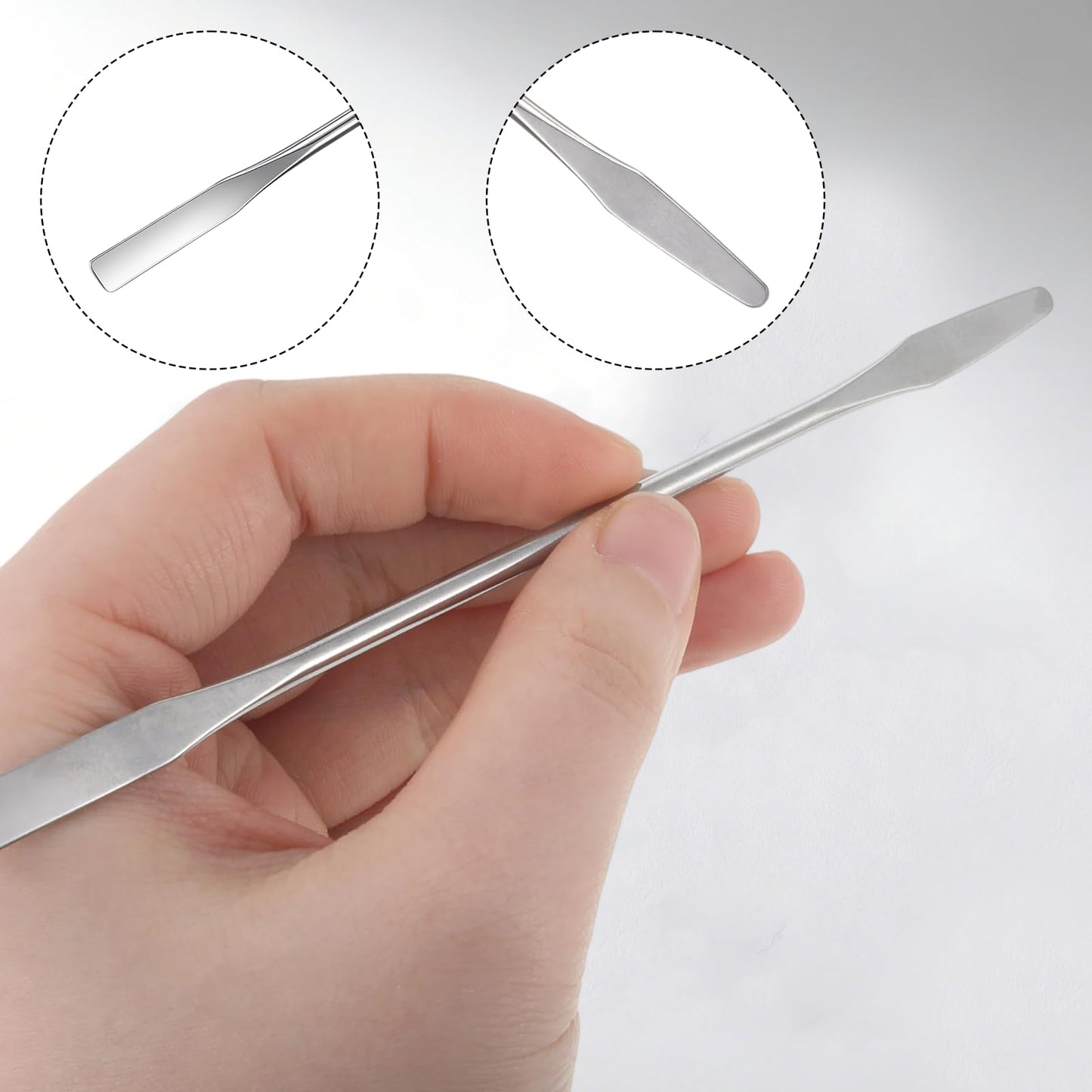 100 Sheets Disposable Nail Art Palette Paper, 2 Sizes Makeup Mixing Palette, Nail Mixing Palette with Stainless Steel Stirring Rod for Gel Polish And Makeup, Portable for Home Salon And DIY