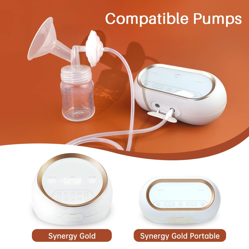 PumpMom Replacement Tubing for Spectra Synergy Gold Dual and Portable Electric Breast Pump, BPA Free Replace Spectra SG Dual Powered Electric Breast Pump(Not Original Spectra Accessories)