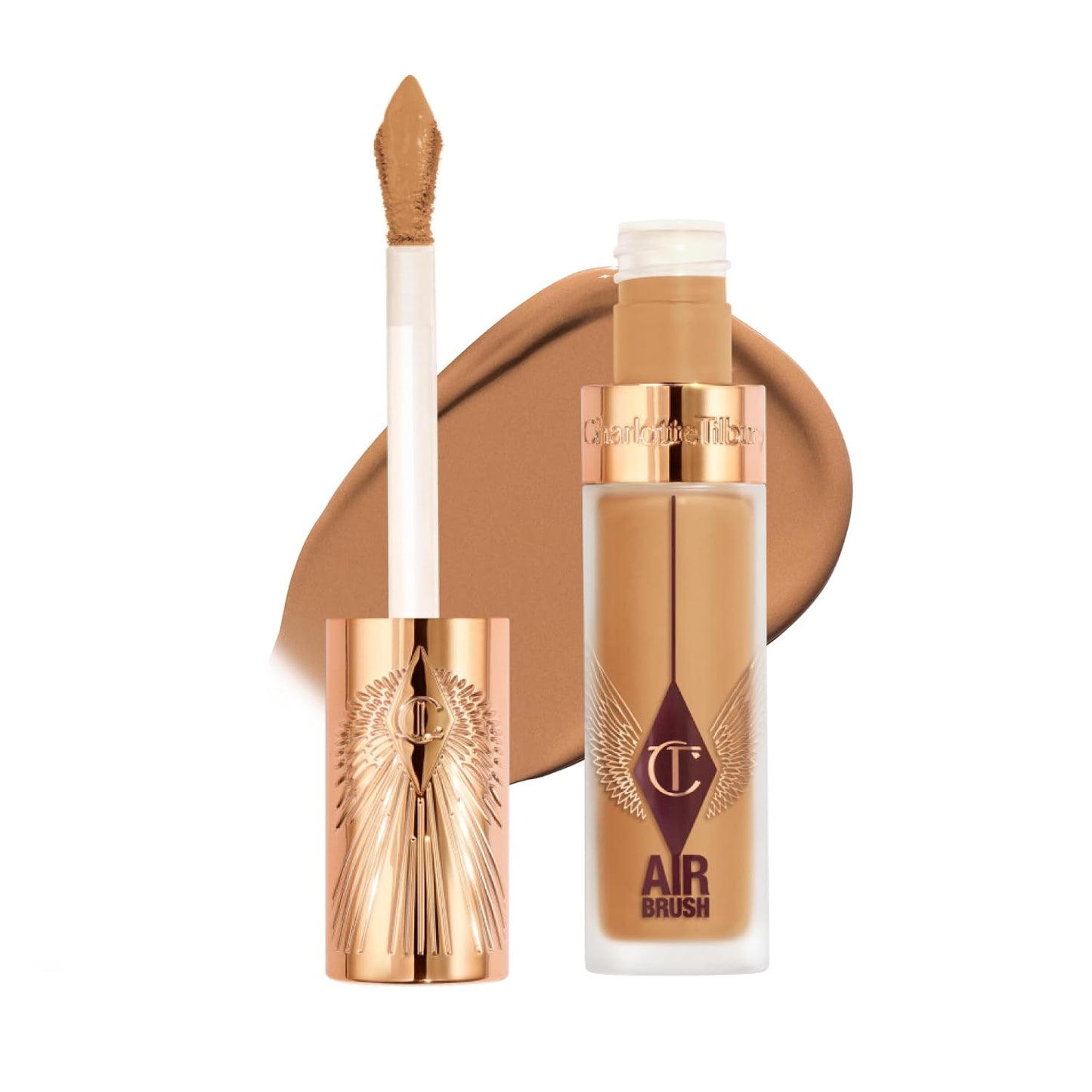 Charlotte Tilbury AIRbrush Flawless Blur Concealer - Longwear, Hydrating, Full Coverage for Dark Circles & Blemishes | Natural Matte Finish