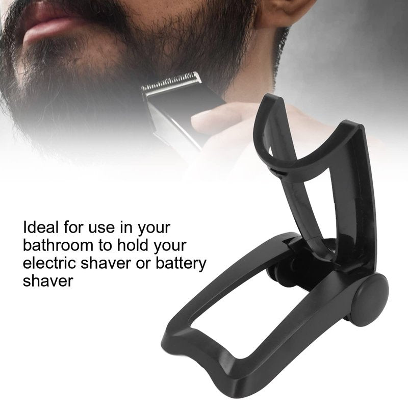 Agatige Electric Razors Holder, Foldable Electric Shaver Stand Base, Prevent Fall Electric Shaver Stand Storage Rack Bracket Home Bathroom Accessories