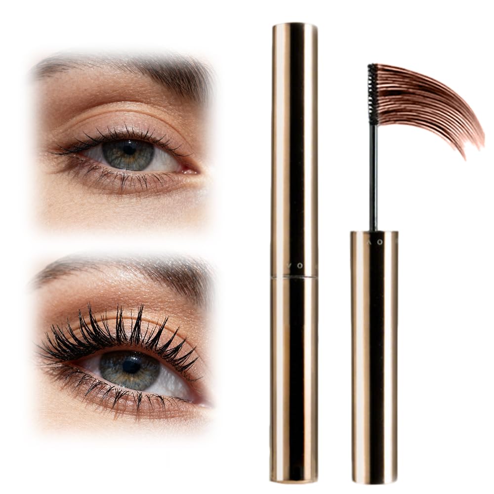 Lengthening Waterproof Mascara - Ultra-Fine Quick-Dry Formula for Short Lashes | Volumizing 3D Curling Black Mascara