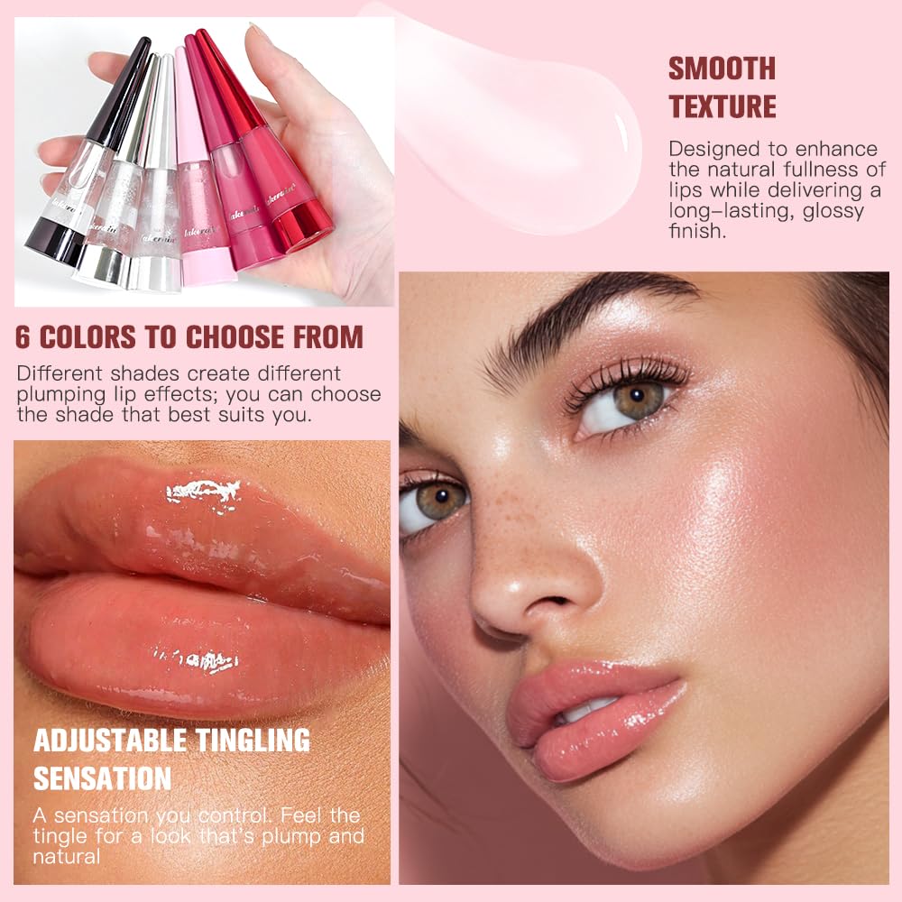 2-in-1 Lip Makeup Kit - Nude Lip Liner Pencil Set & Rose Berry Lip Plumper Gloss | Long-Lasting Contour for Women