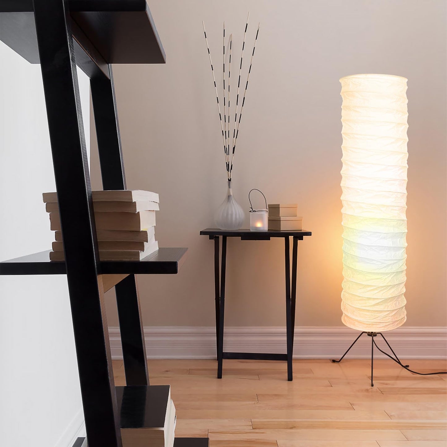 Uonlytech Paper Floor Lamp Shades Nordic Style Table Light Cover Barrel Chandelier Protector for Home Hotel Bedside Desk Wall Floor Lamp
