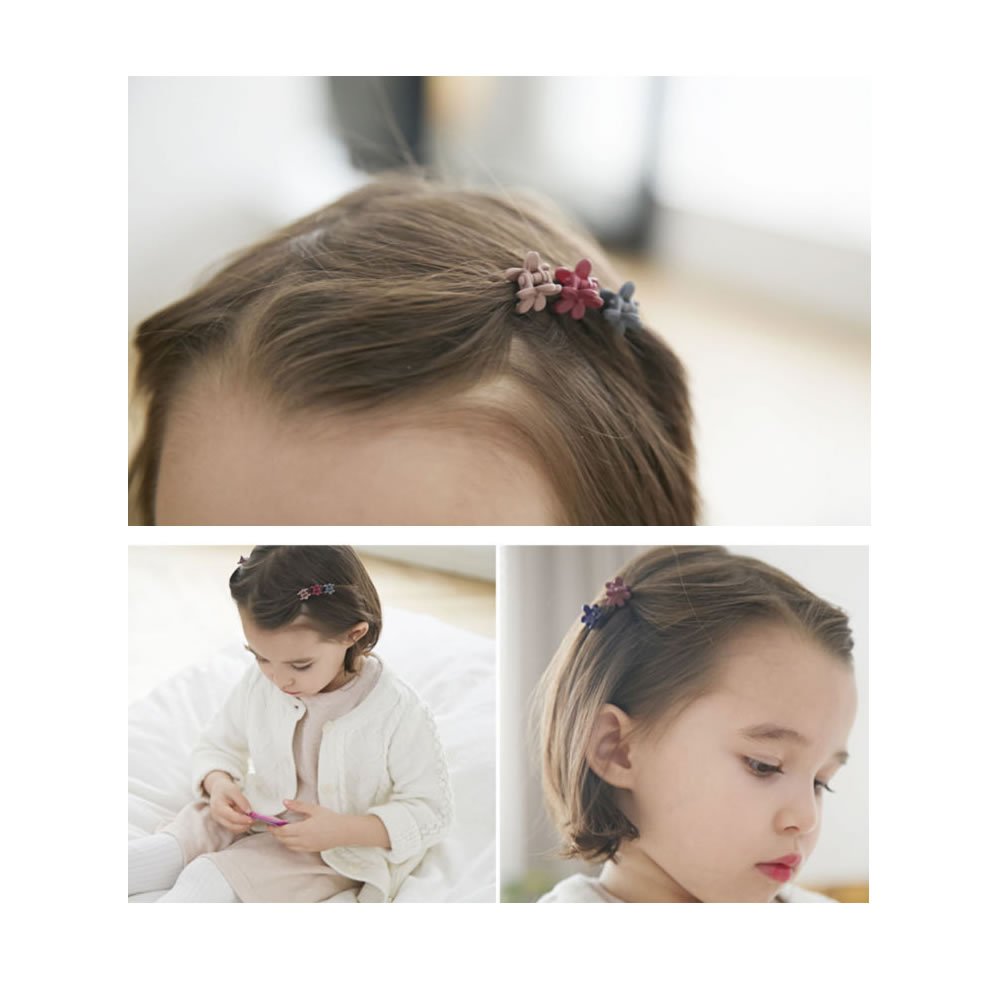 inSowni 120 Pack Flower Mini Hair Claw Clips Small Bang Barrettes for Baby Girls Toddlers Teens Kids