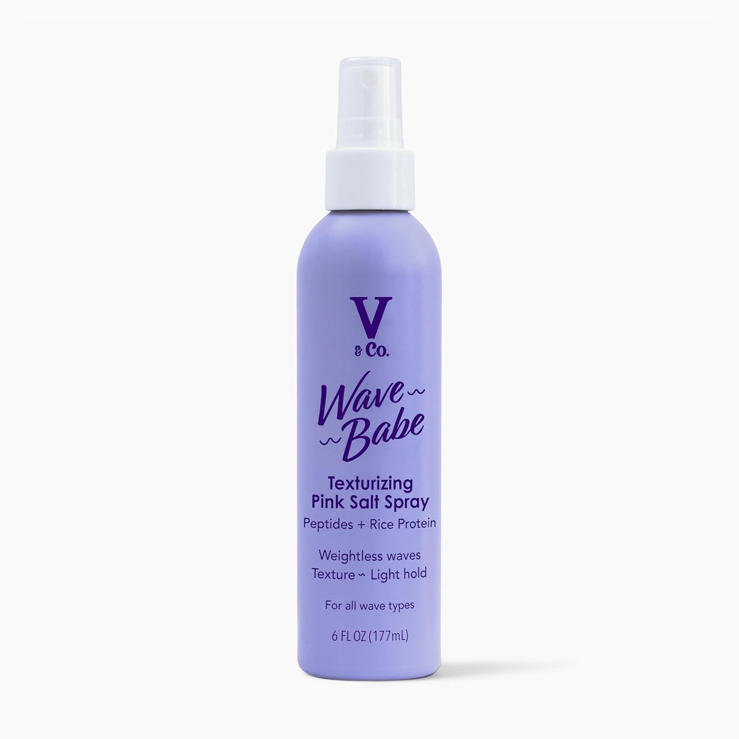 **Beauty Wave Babe Texturizing Pink Salt Spray - Volumizing Beach Wave Mist with Himalayan Salt & Peptides | 6 oz (2 Pack)**