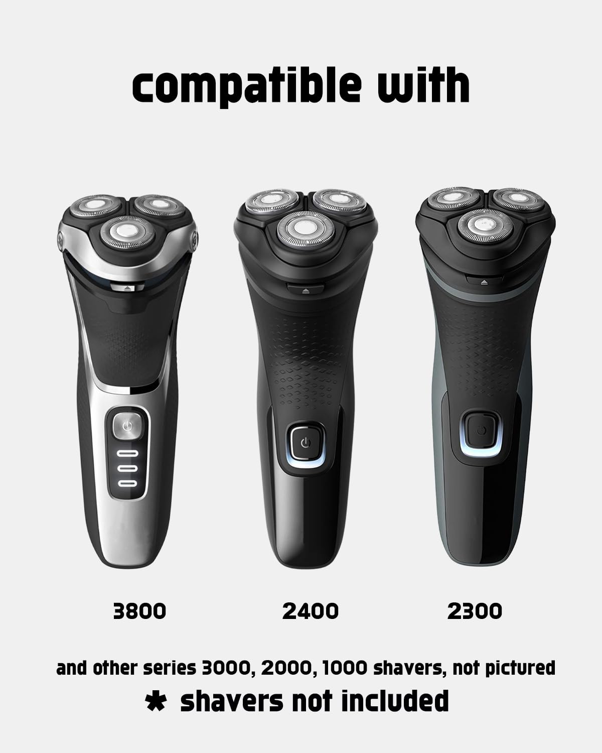 12 Pack SH30 Replacement Heads Compatible with Philips Norelco Shaver 2400 Replacement Blades Compatible with Norelco Replacement Heads for Electric Razor for Men 2400 3900 3800 2300, Gifts for Men