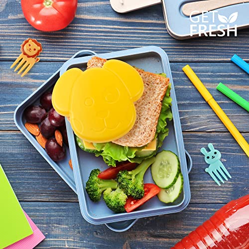 Cute Dog Mini Ice Packs for Kids Lunch Boxes - 4-Pack