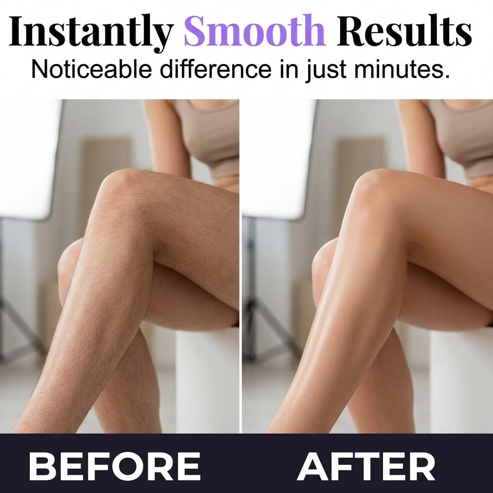 Hair Removal Cream for Women - Bikini & Body Hair Remover, Gentle Facial Hair Removal Cream for Skin, Smooth Cloud Formula (1, Large)