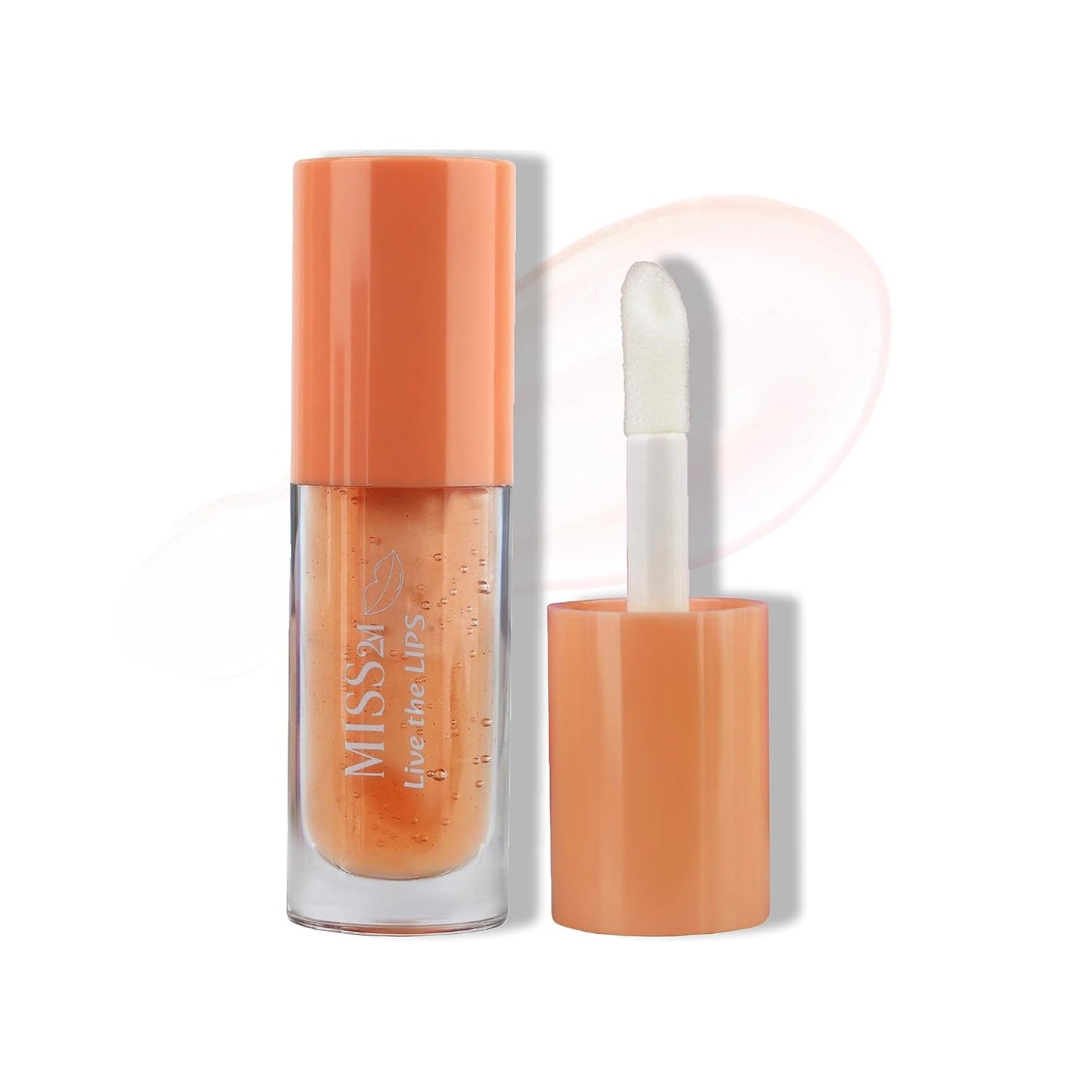 Hydrating Clear Lip Gloss - Nourishing Jojoba Oil Lip Plumper | 01 Strawberry, 0.14 Fl Oz