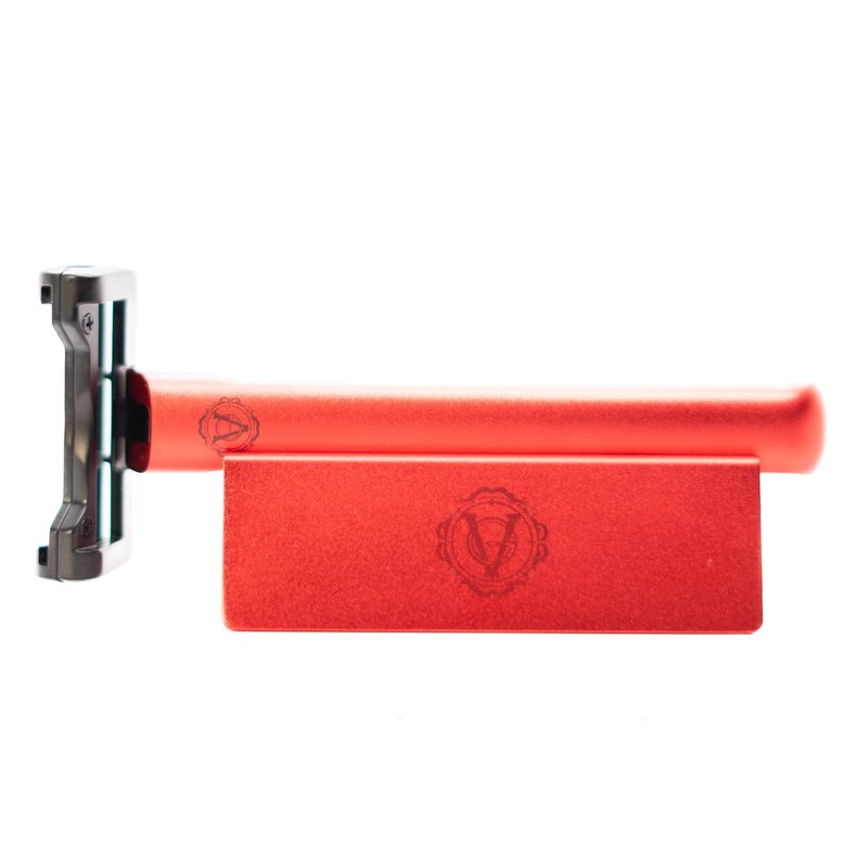 Limited Edition Burn The Ships Red OneBlade Element Safety Razor | Collab X Burn The Ships
