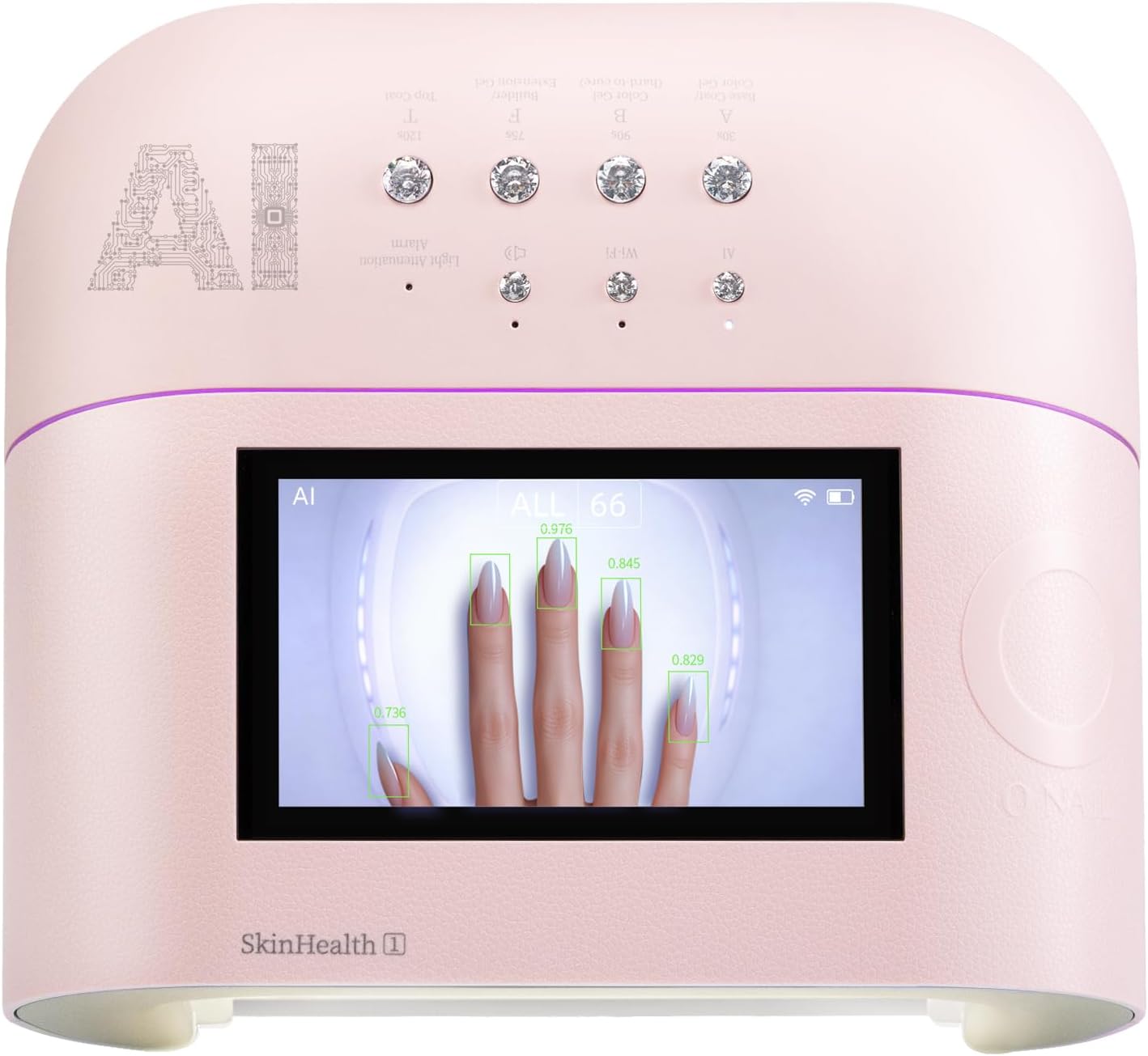 UV LED Nail Lamp - Smart Precision Scan Reduces UV Exposure | 109 LED Nail Dryer with HD Display, Fast Curing Light for Salon & Home, Pink