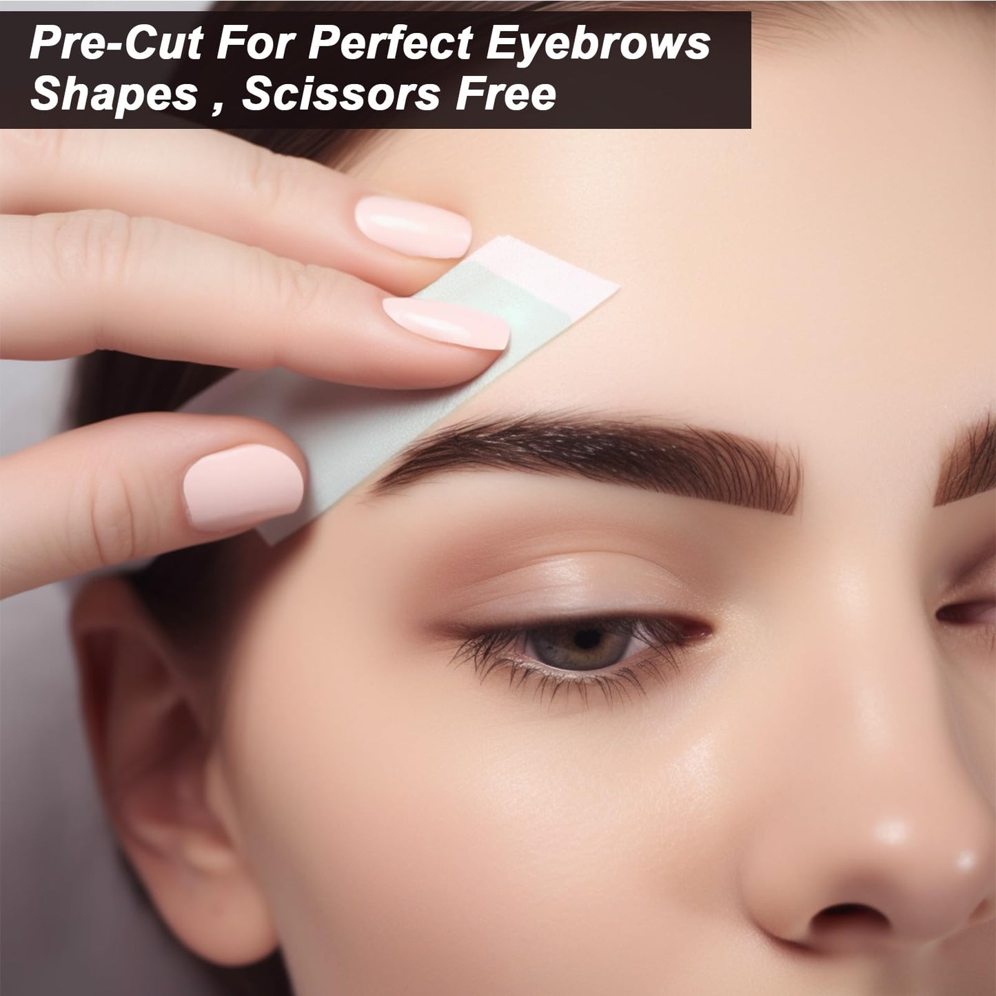 160 Pcs Eyebrow Wax Strips - Pre-cut, Eyebrow Waxing Kit for Eyebrow Shaper and Upper Lip Cheek Face Hair Removal, Traveling and At Home Waxing Kit for Women Contains 6 Post Wax Wipes