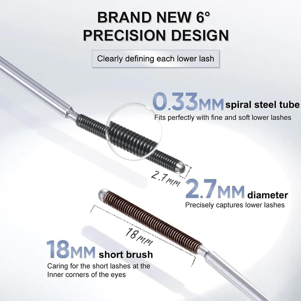 Waterproof Fibre Mascara - 3D Curling & Lengthening Black Formula | Metal Wand Applicator