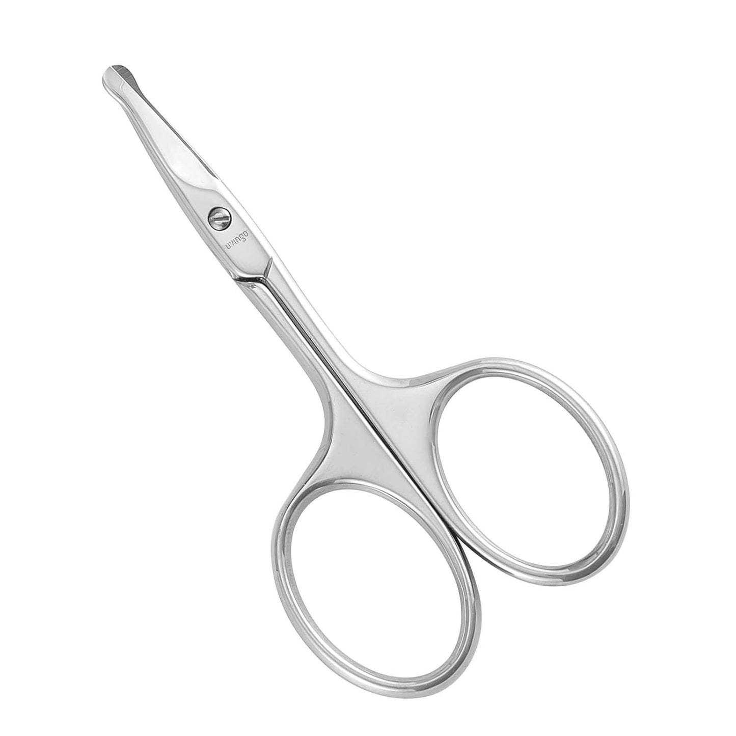 Professional Nose Hair Scissors - Stainless Steel Rounded Tip Trimming Tool | 3.5” Gold for Men & Women