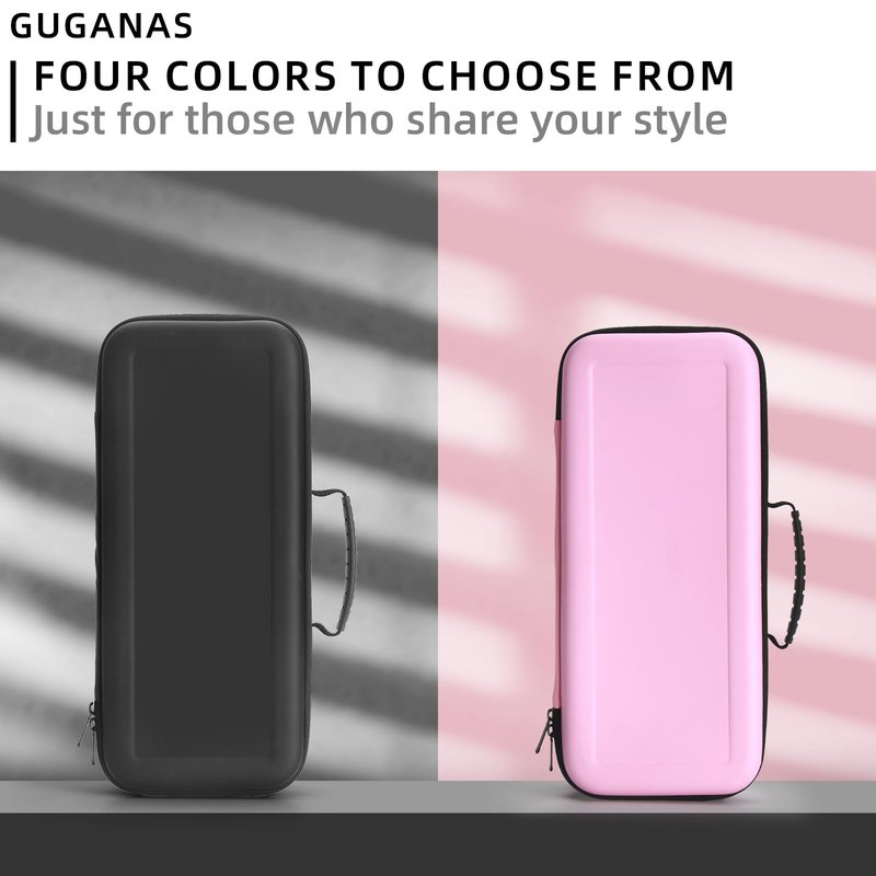 Guganas PU Hard Travel Case for Dyson Airstrait HT01 Straightener & Power Supply, Waterproof Shockproof Storage Carrying Case (Black)