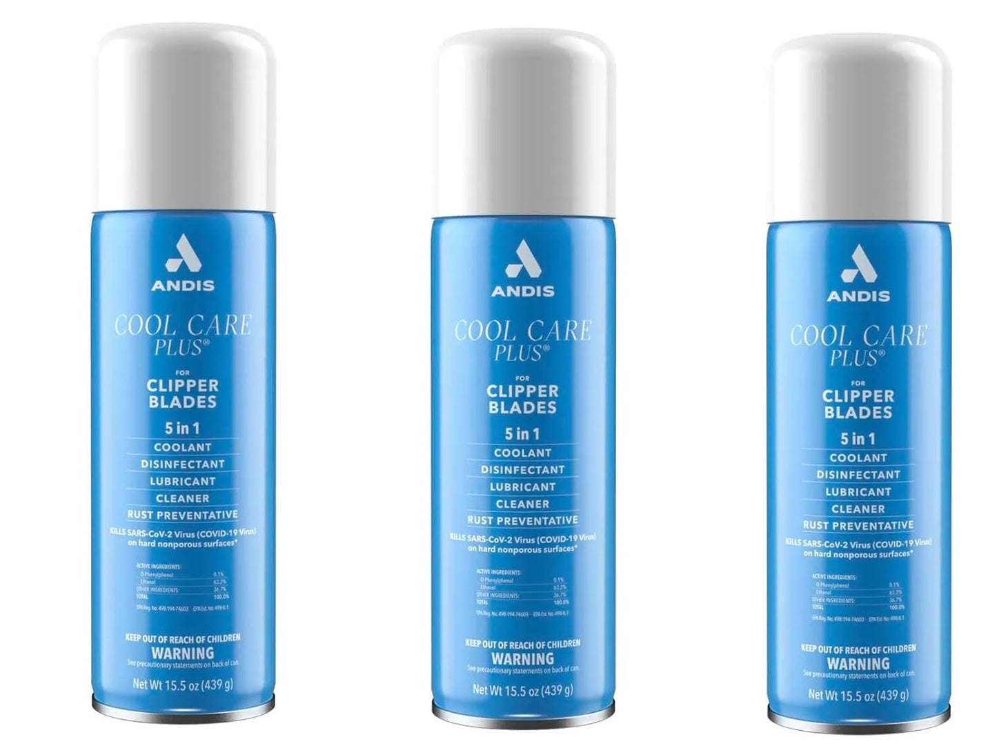 Cool Care Plus Clipper Blade Cooling Spray - 15.5oz Grooming Cleaner for Stylists & Barbers