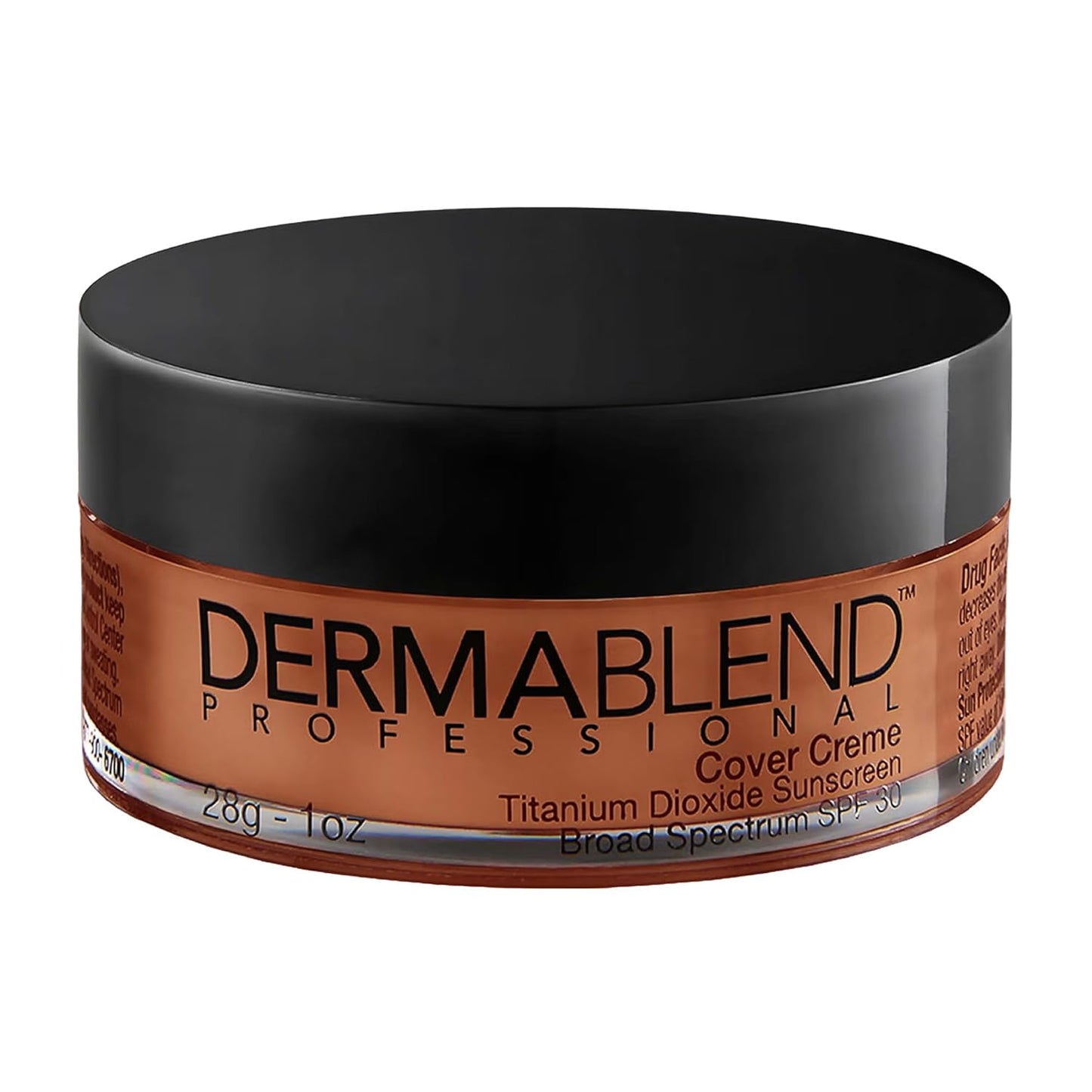 Dermablend Cover Crème - Full Coverage Foundation Makeup | Hydrating Cream Concealer for Dark Circles & Blemishes, SPF 30, 1 Oz